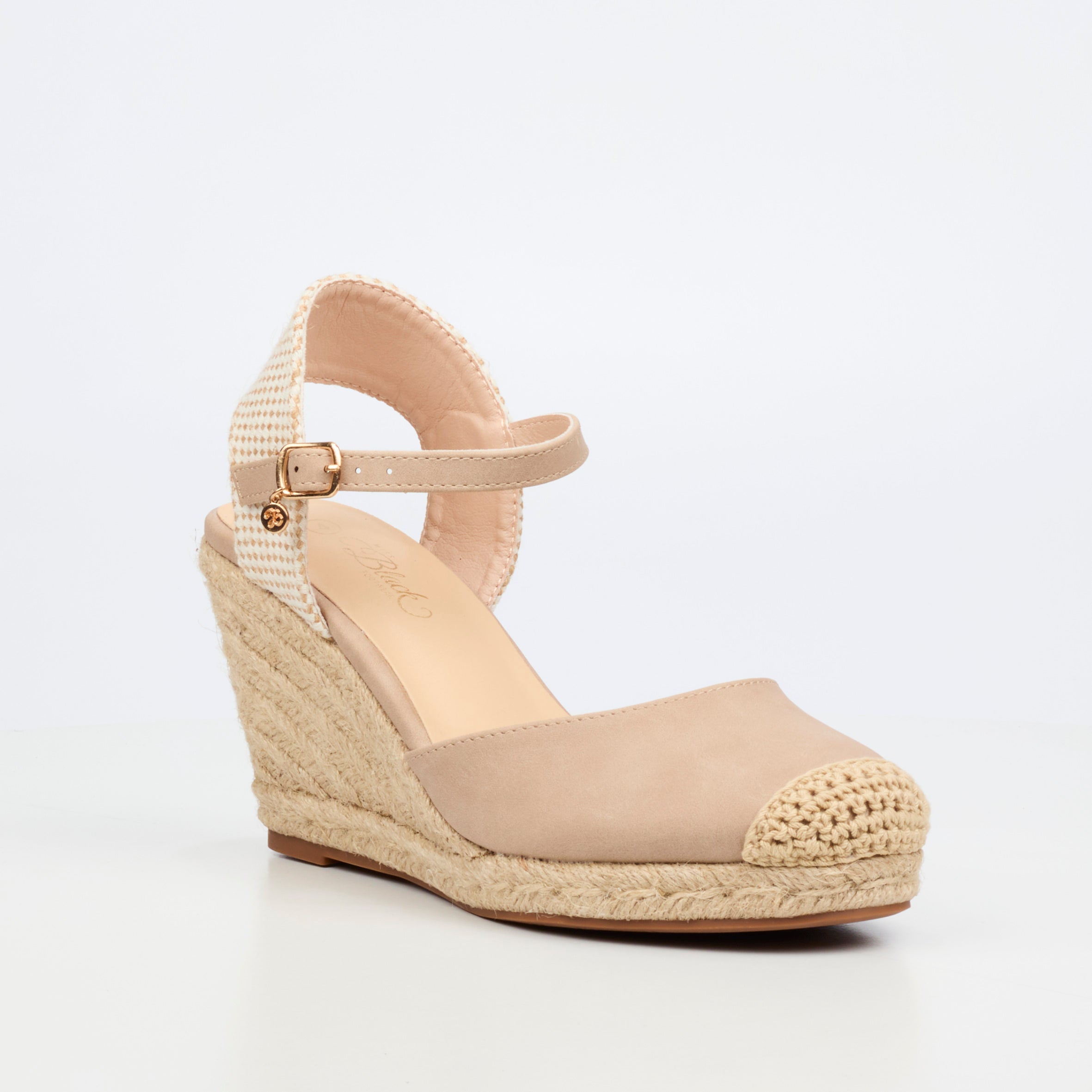 Miss Black Jojo 12 Wedge - Nude footwear Miss Black