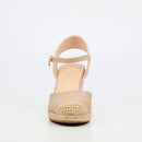 Miss Black Jojo 12 Wedge - Nude footwear Miss Black
