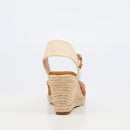Miss Black Jojo 12 Wedge - Tan footwear Miss Black