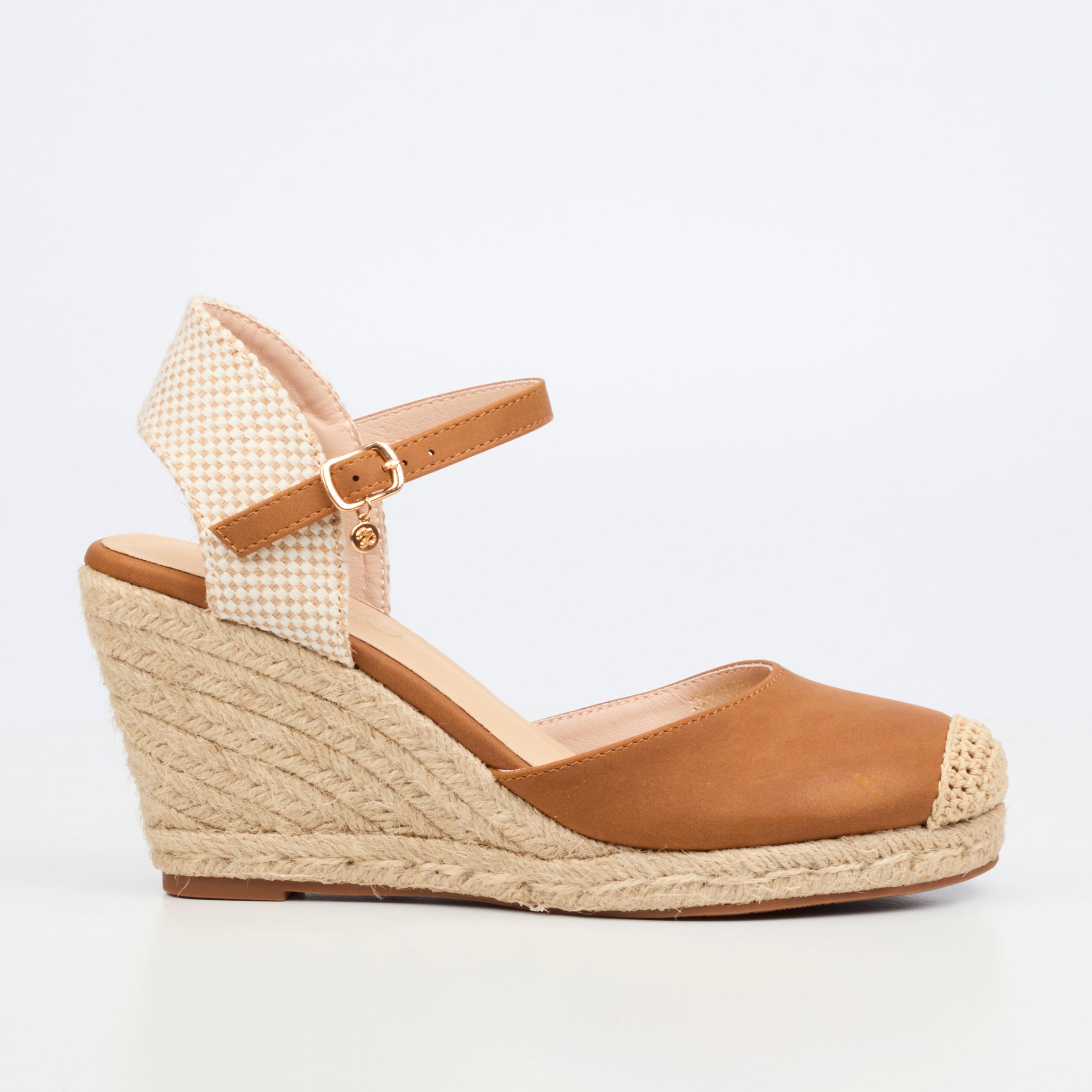 Miss Black Jojo 12 Wedge - Tan footwear Miss Black