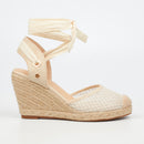 Miss Black Jojo 14 Wedge - Beige footwear Miss Black