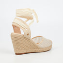 Miss Black Jojo 14 Wedge - Beige footwear Miss Black