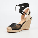 Miss Black Jojo 14 Wedge - Black