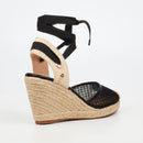 Miss Black Jojo 14 Wedge - Black