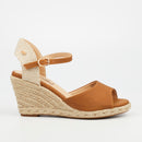 Miss Black Jojo 2 Wedge - Tan footwear Miss Black