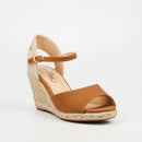 Miss Black Jojo 2 Wedge - Tan footwear Miss Black