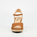 Miss Black Jojo 2 Wedge - Tan footwear Miss Black