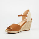 Miss Black Jojo 2 Wedge - Tan footwear Miss Black