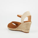 Miss Black Jojo 2 Wedge - Tan footwear Miss Black