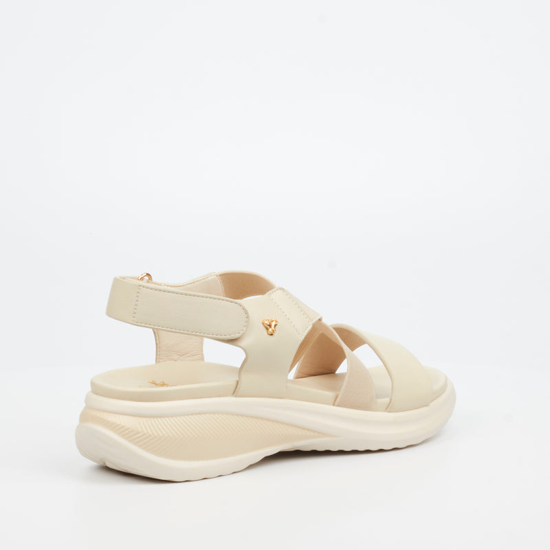 Butterfly Feet Jordis 1 Flatform - Beige footwear Butterfly Feet