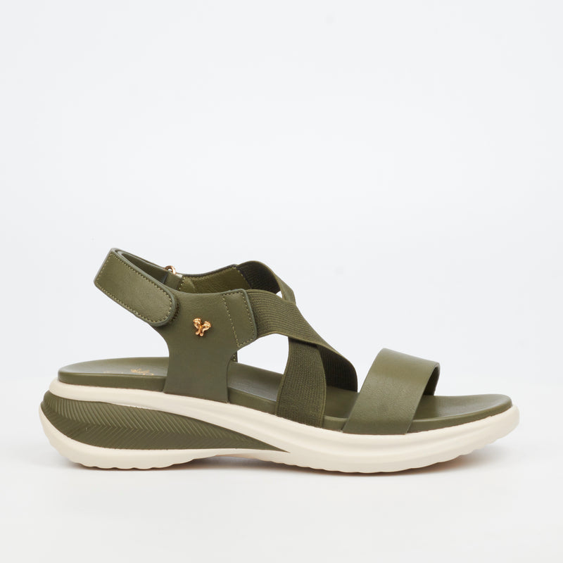 Butterfly Feet Jordis 1 Flatform - Olive footwear Butterfly Feet