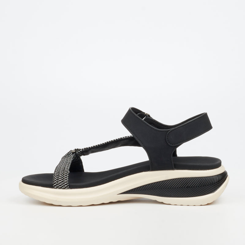 Butterfly Feet Jordis 2 Flatform - Black footwear Butterfly Feet