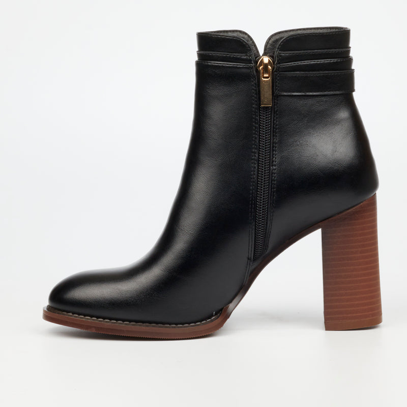 Miss Black Julia 1 Ankle Boot - Black footwear Miss Black