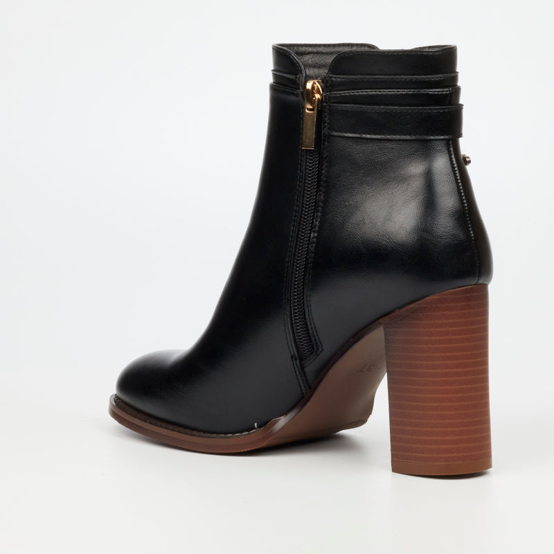 Miss Black Julia 1 Ankle Boot - Black footwear Miss Black