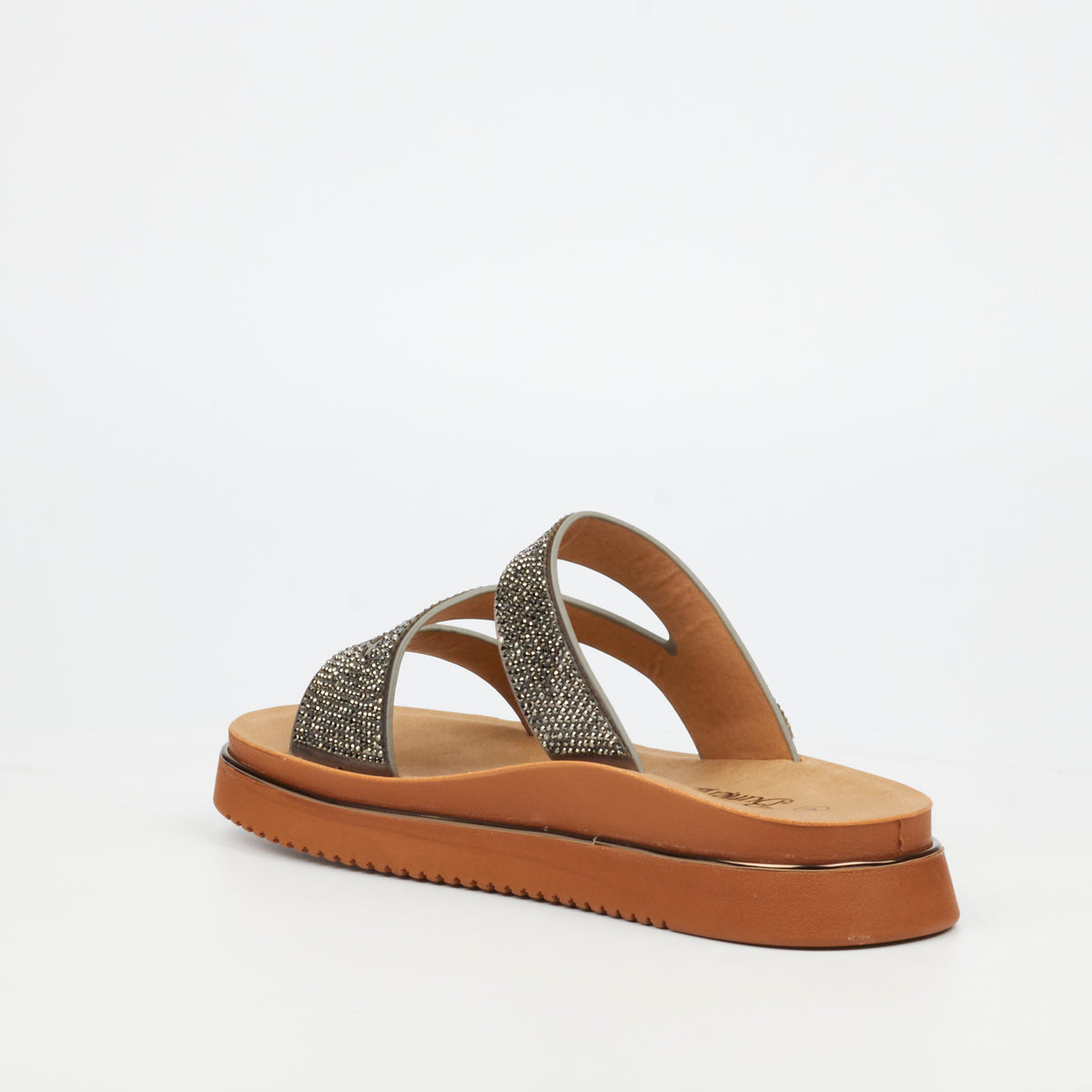 Butterfly Feet Junes 1 Flat Sandals - Pewter
