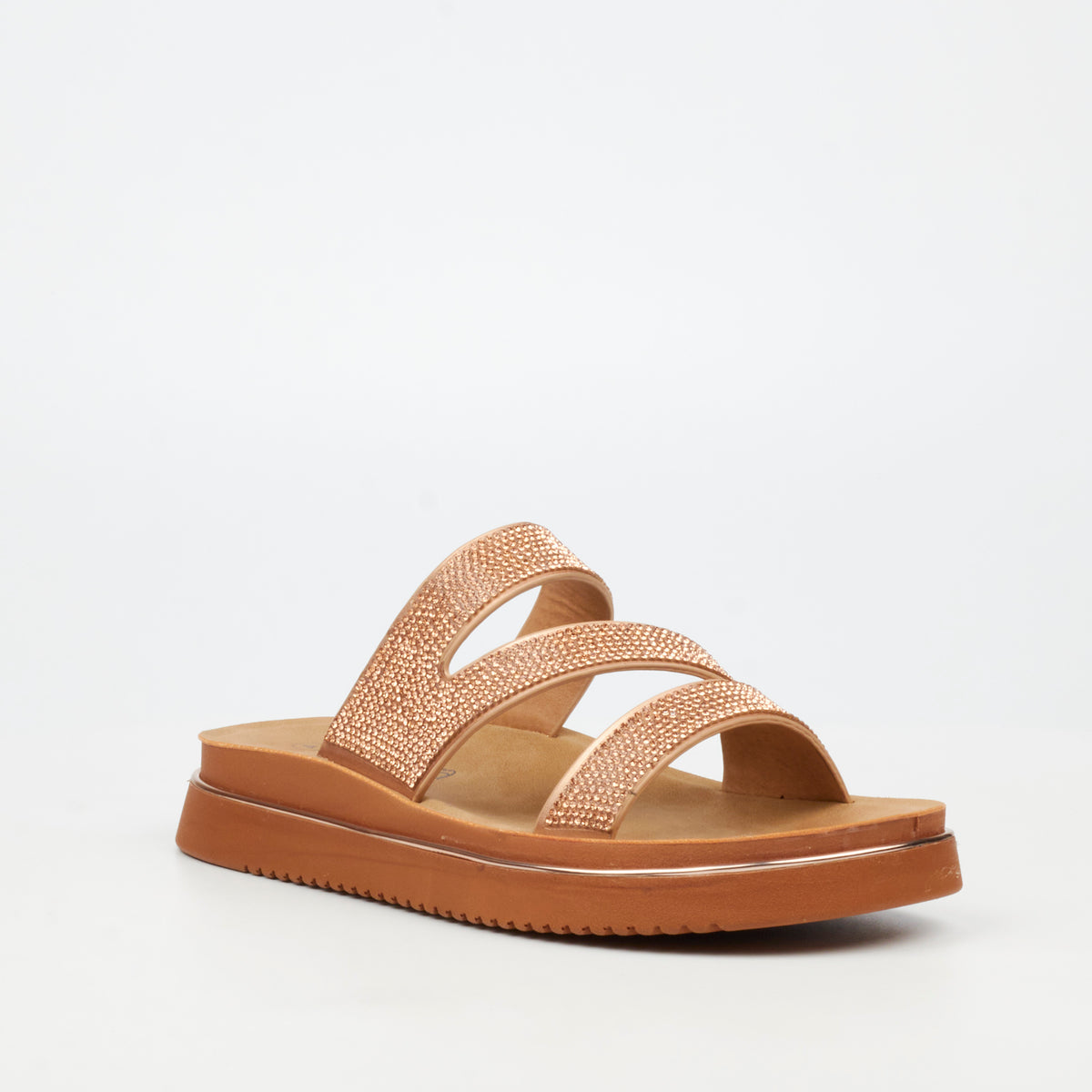Butterfly Feet Junes 1 Flat Sandals - Rose Gold