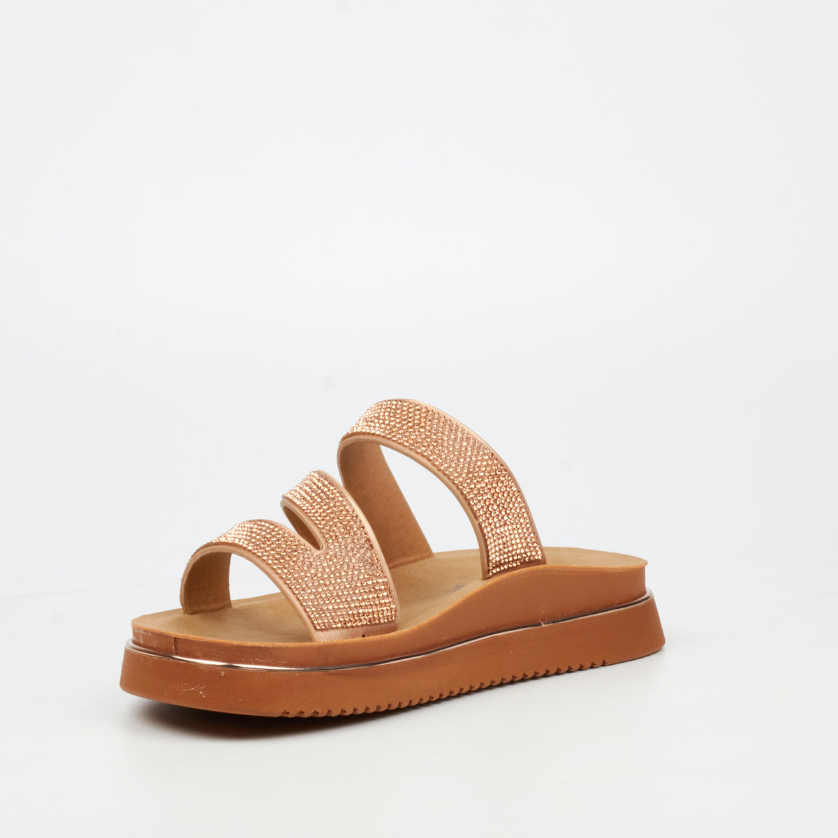 Butterfly Feet Junes 1 Flat Sandals - Rose Gold