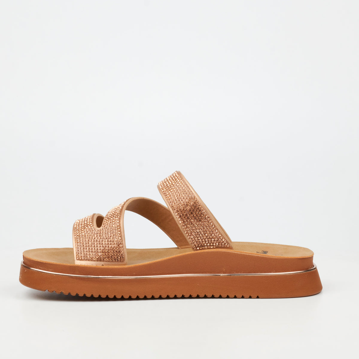 Butterfly Feet Junes 1 Flat Sandals - Rose Gold