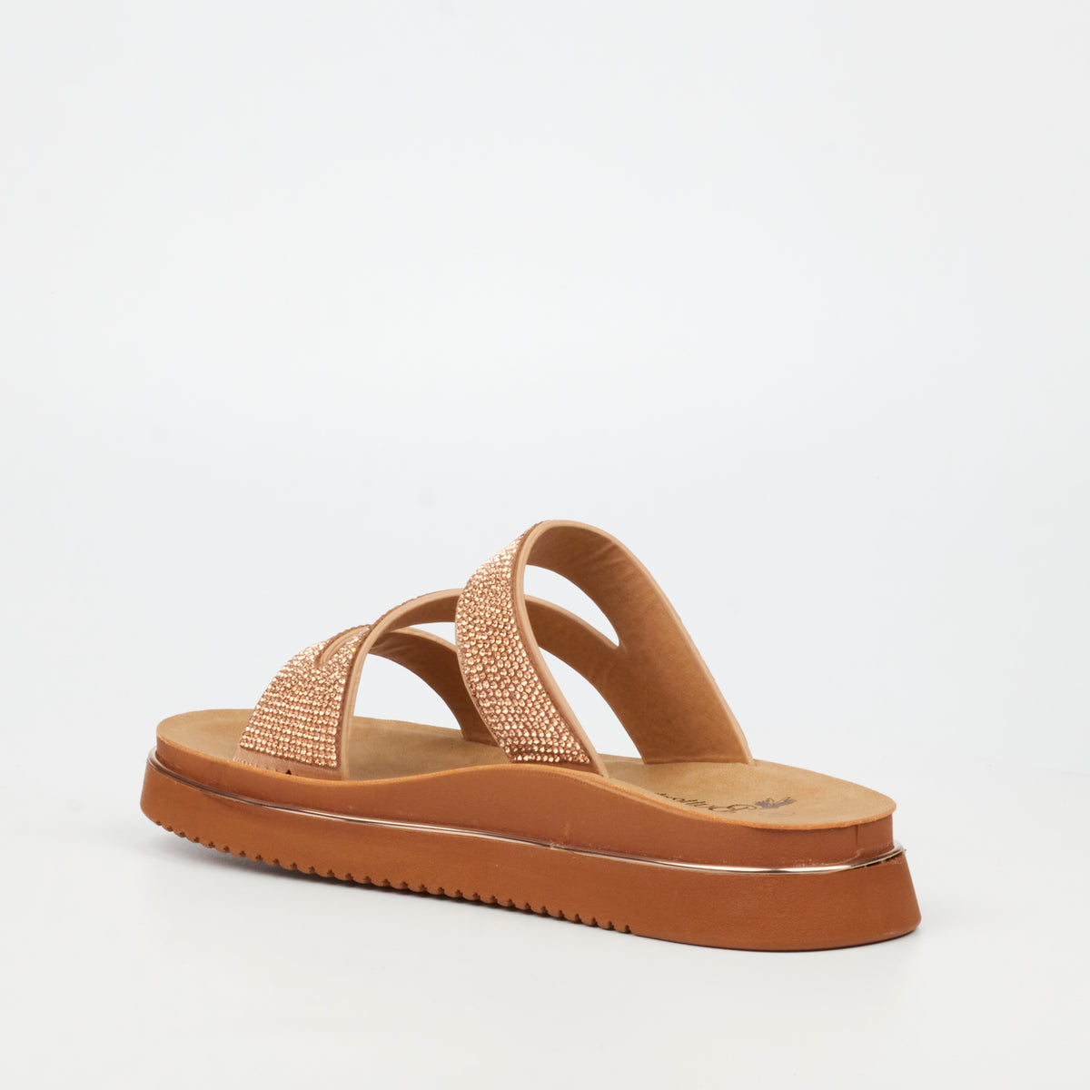 Butterfly Feet Junes 1 Flat Sandals - Rose Gold