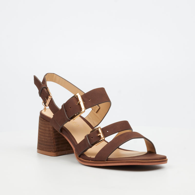 Miss Black Jungle 2 Heel - Chocolate footwear Miss Black