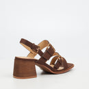 Miss Black Jungle 2 Heel - Chocolate footwear Miss Black