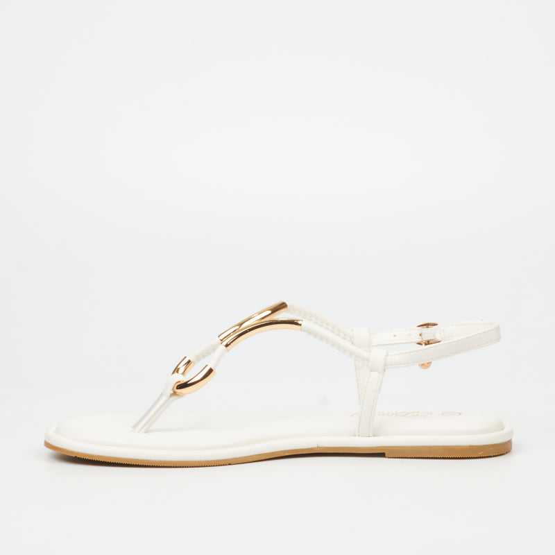 Miss Black Kali 3 Sandal - White