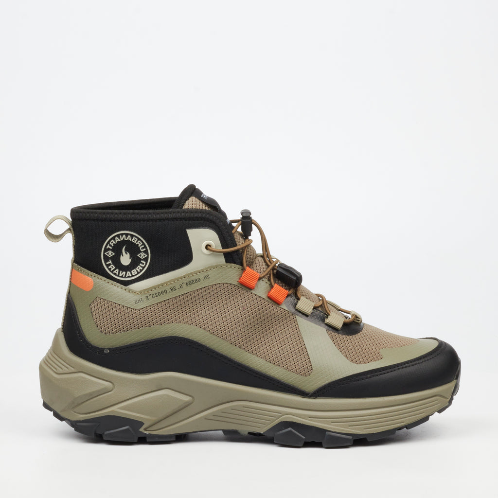 Urbanart Kane 1 Mesh Ankle Boot - Olive footwear Urbanart