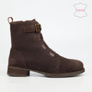 NIcci Tyler Kanya 1 Genuine Suede / Leather Combo Ankle Boot - Chocolate footwear Nicci Tyler