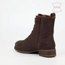 NIcci Tyler Kanya 1 Genuine Suede / Leather Combo Ankle Boot - Chocolate footwear Nicci Tyler