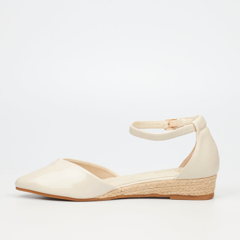 Butterfly Feet Karli 1 Wedge - Beige footwear Butterfly Feet   