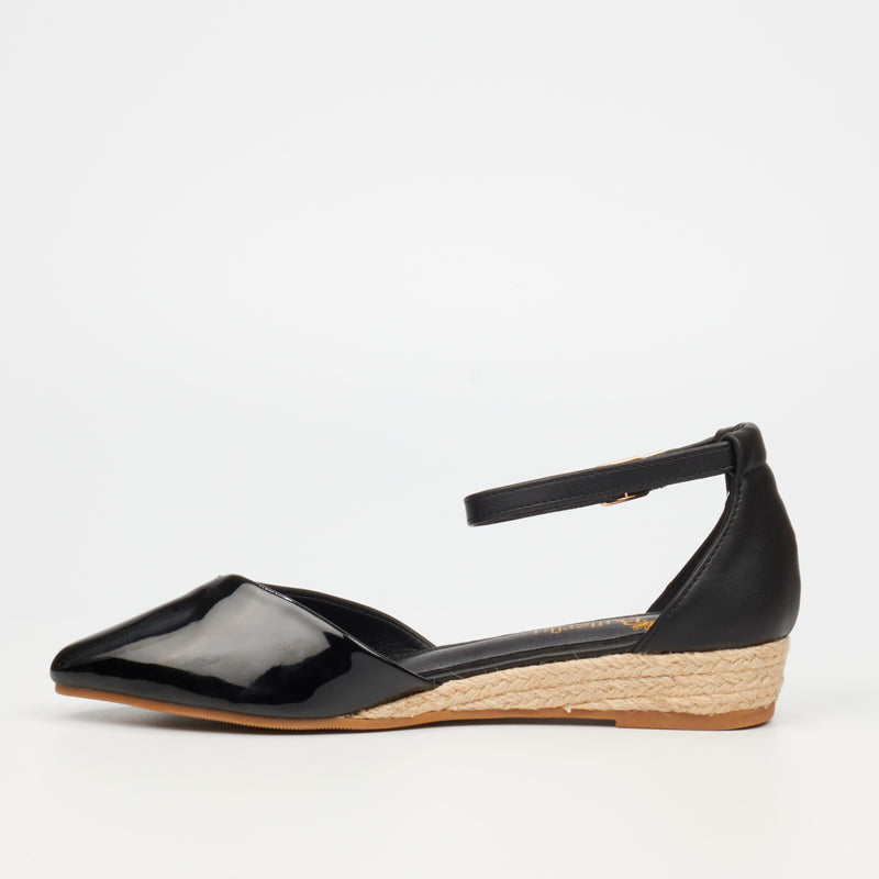 Butterfly Feet Karli 1 Wedge - Black footwear Butterfly Feet   