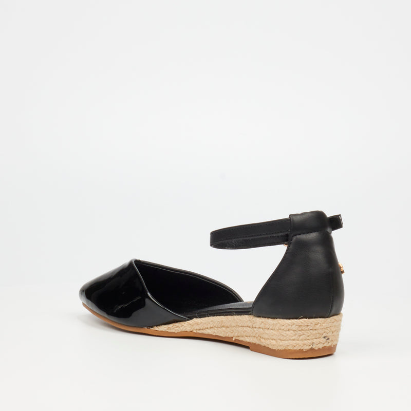 Butterfly Feet Karli 1 Wedge - Black footwear Butterfly Feet   