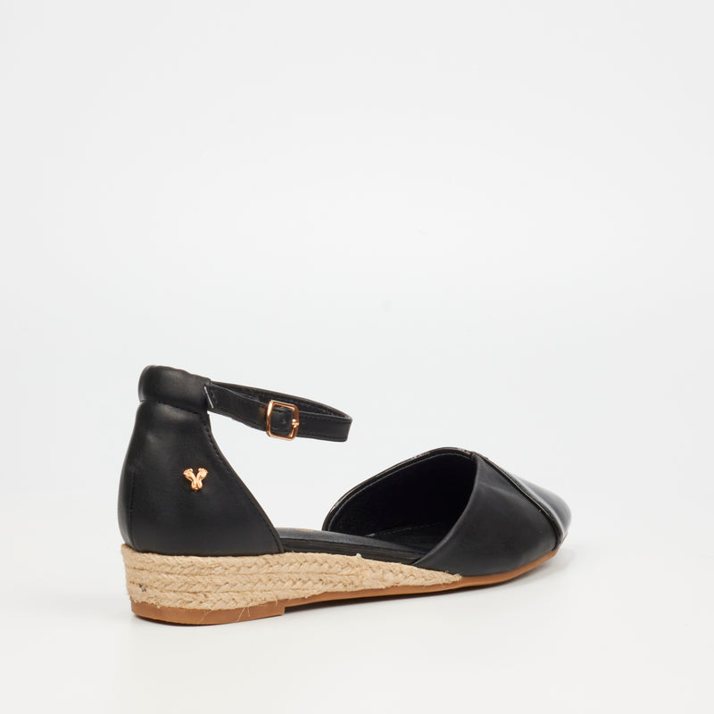 Butterfly Feet Karli 1 Wedge - Black footwear Butterfly Feet   