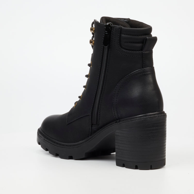 Miss Black Kat 1 Ankle Boot - Black footwear Miss Black