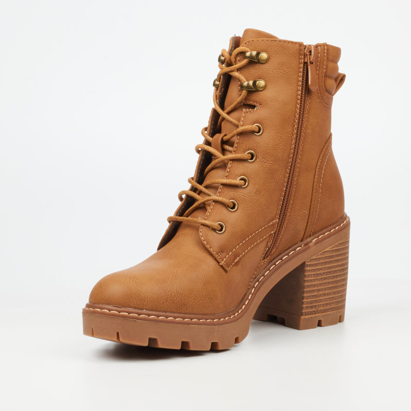 Miss Black Kat 1 Ankle Boot - Camel footwear Miss Black