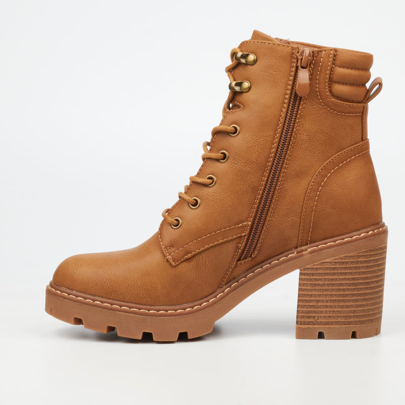 Miss Black Kat 1 Ankle Boot - Camel footwear Miss Black