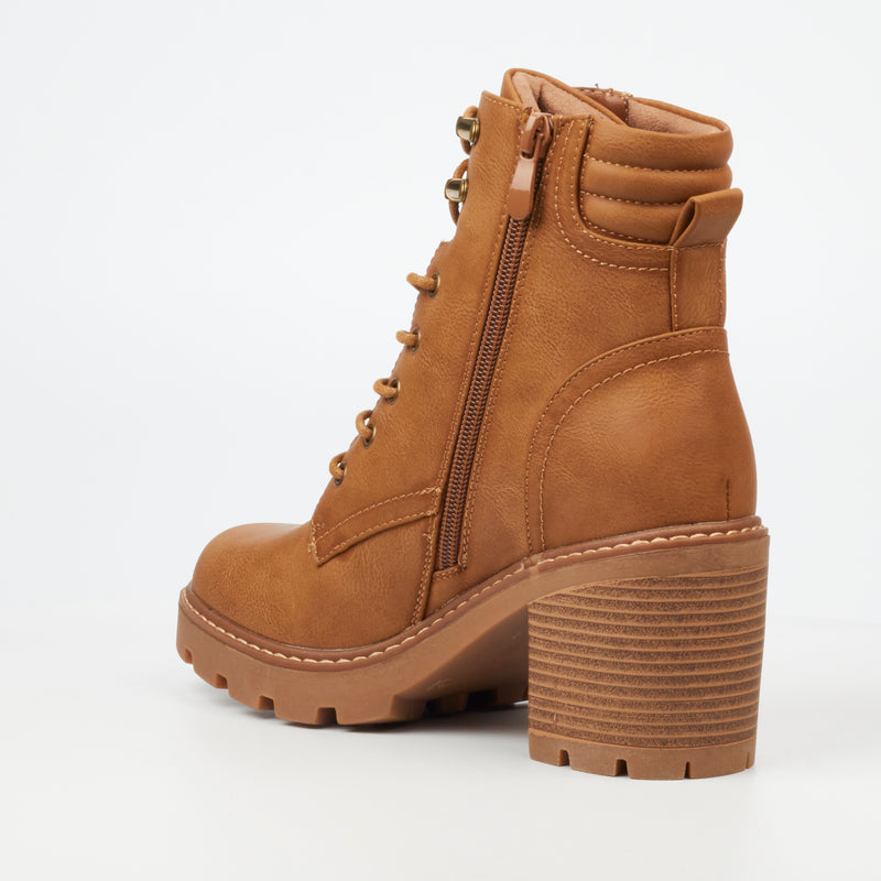 Miss Black Kat 1 Ankle Boot - Camel footwear Miss Black