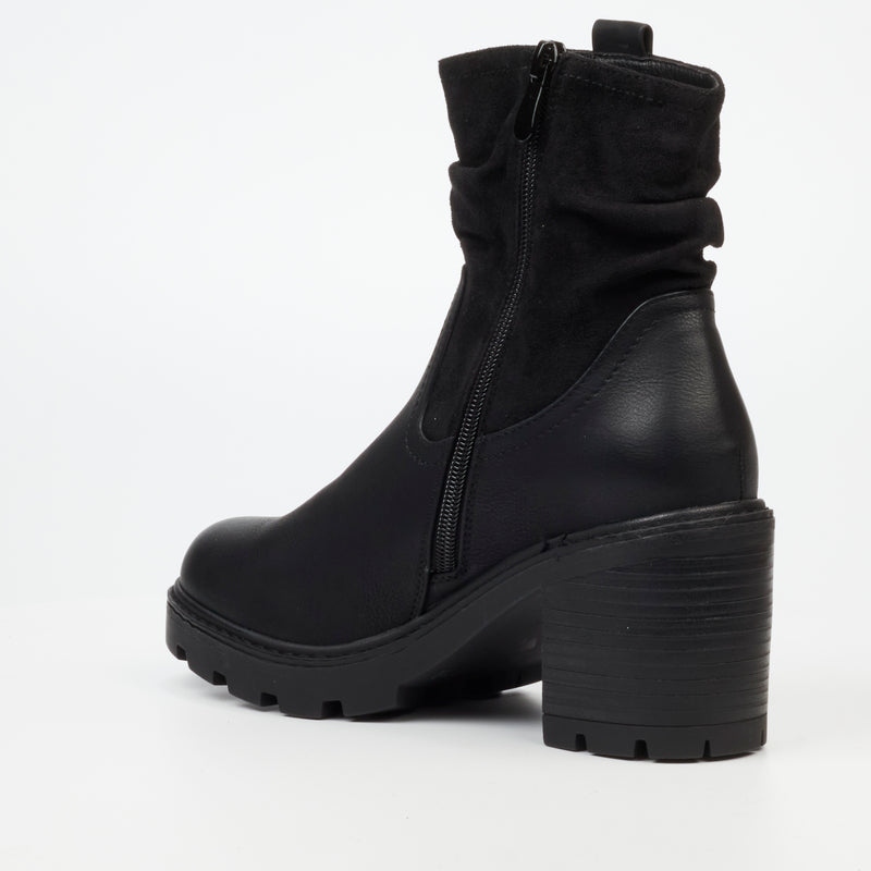 Miss Black Kat 2 Ankle Boot - Black footwear Miss Black