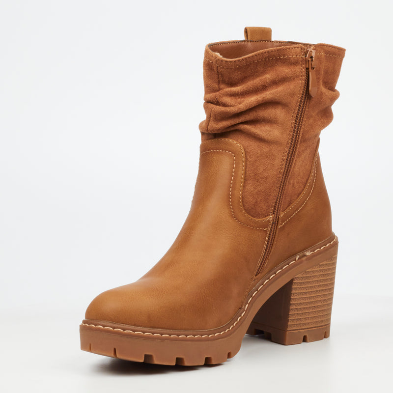 MIss Black Kat 2 Ankle Boot - Camel footwear Miss Black