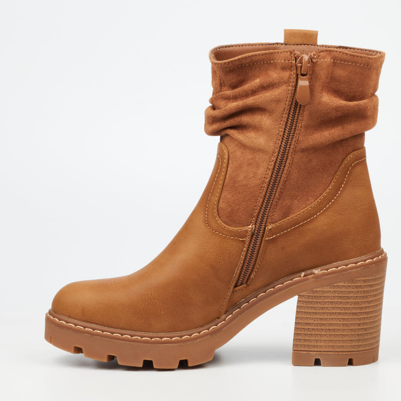 MIss Black Kat 2 Ankle Boot - Camel footwear Miss Black