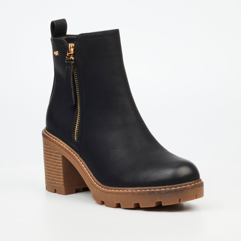 Miss Black Kat 3 Ankle Boot - Black footwear Miss Black