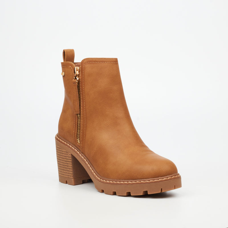 Miss Black Kat 3 Ankle Boot - Camel footwear Miss Black