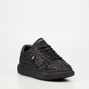 Mazerata Kelvis 2 Rhinestone Sneaker - Black footwear Mazerata
