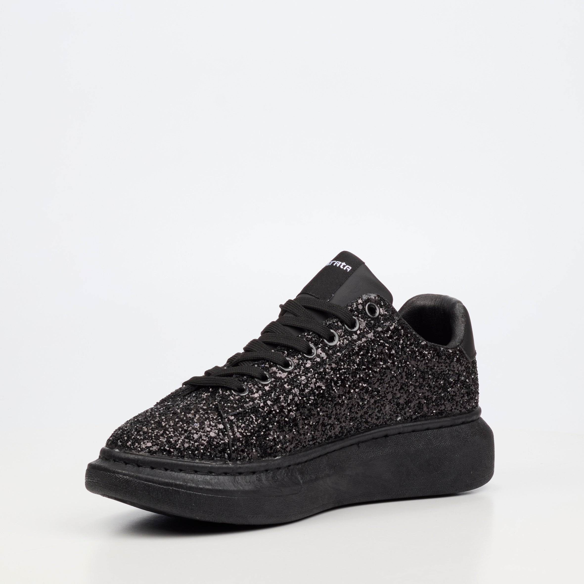 Mazerata Kelvis 2 Rhinestone Sneaker - Black footwear Mazerata