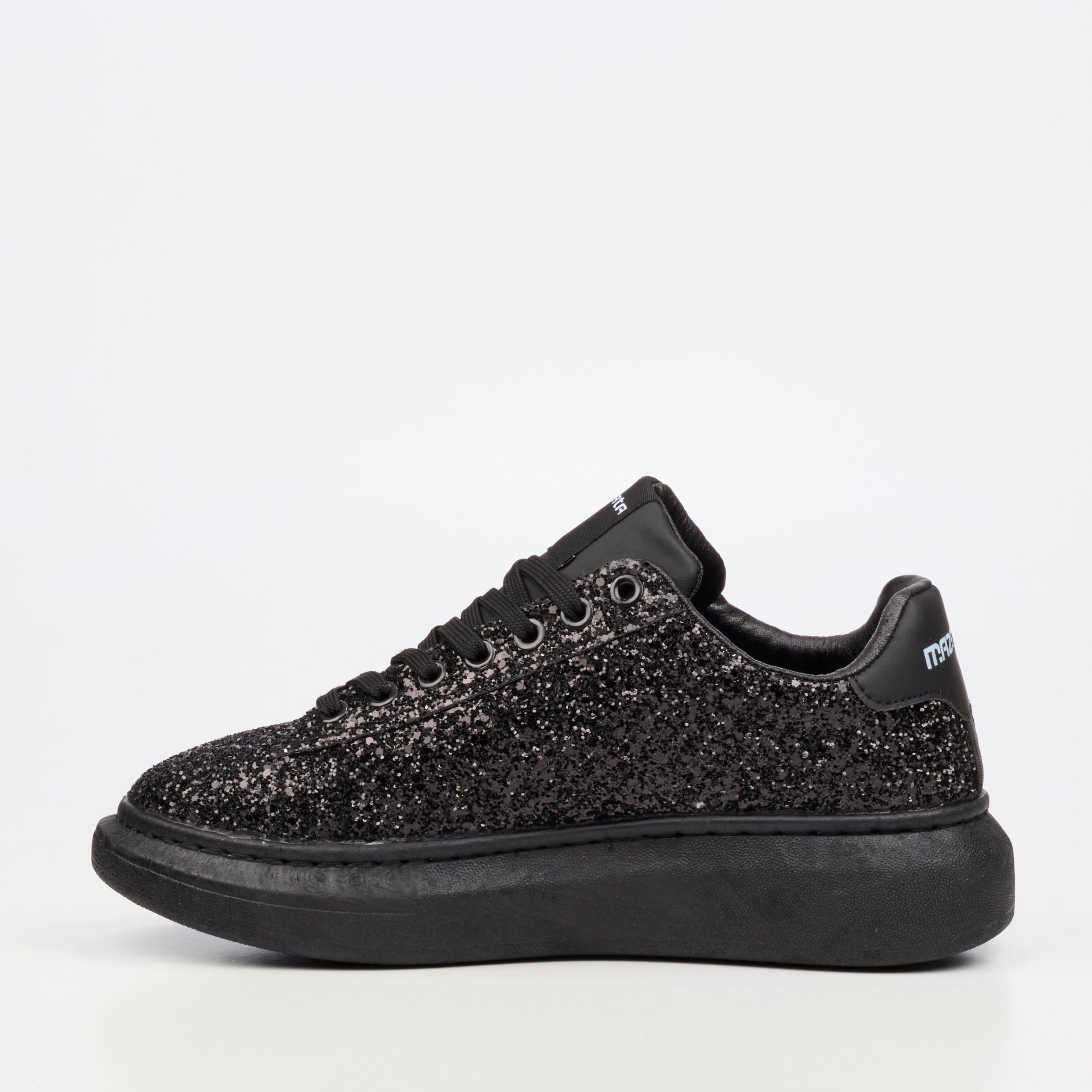 Mazerata Kelvis 2 Rhinestone Sneaker - Black footwear Mazerata