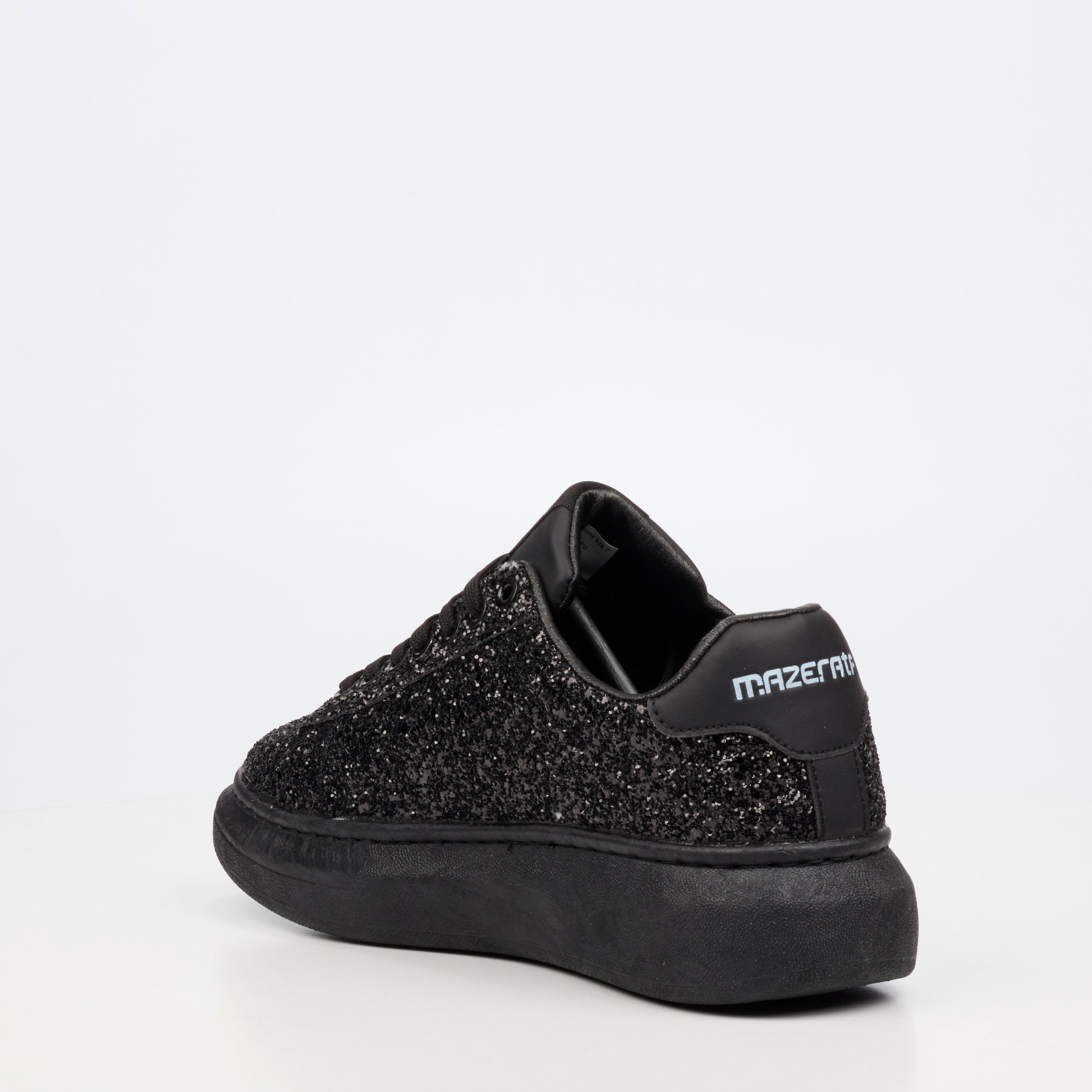 Mazerata Kelvis 2 Rhinestone Sneaker - Black footwear Mazerata