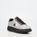 Mazerata Kelvis 2 Rhinestone Sneaker - Silver footwear Mazerata