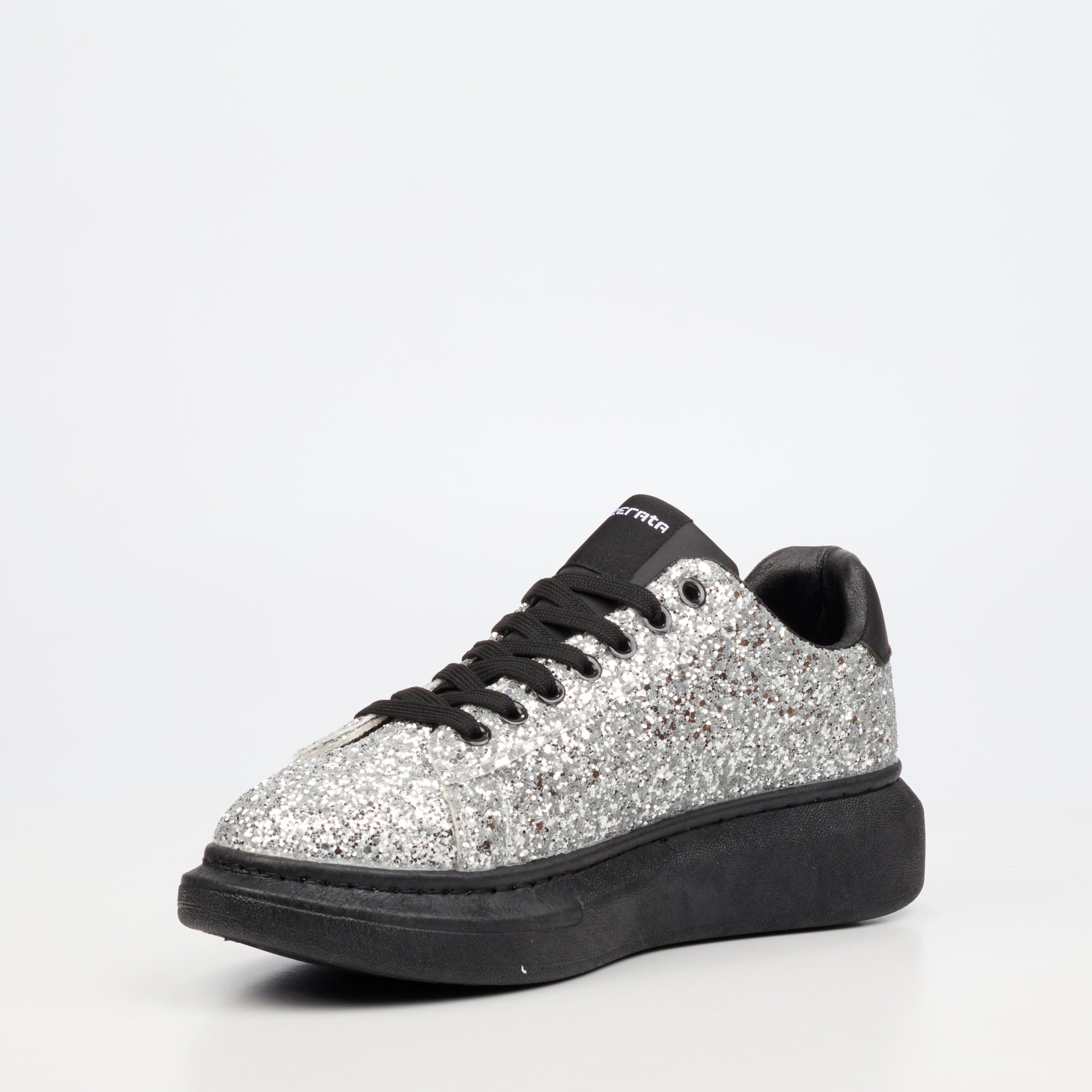 Mazerata Kelvis 2 Rhinestone Sneaker - Silver footwear Mazerata
