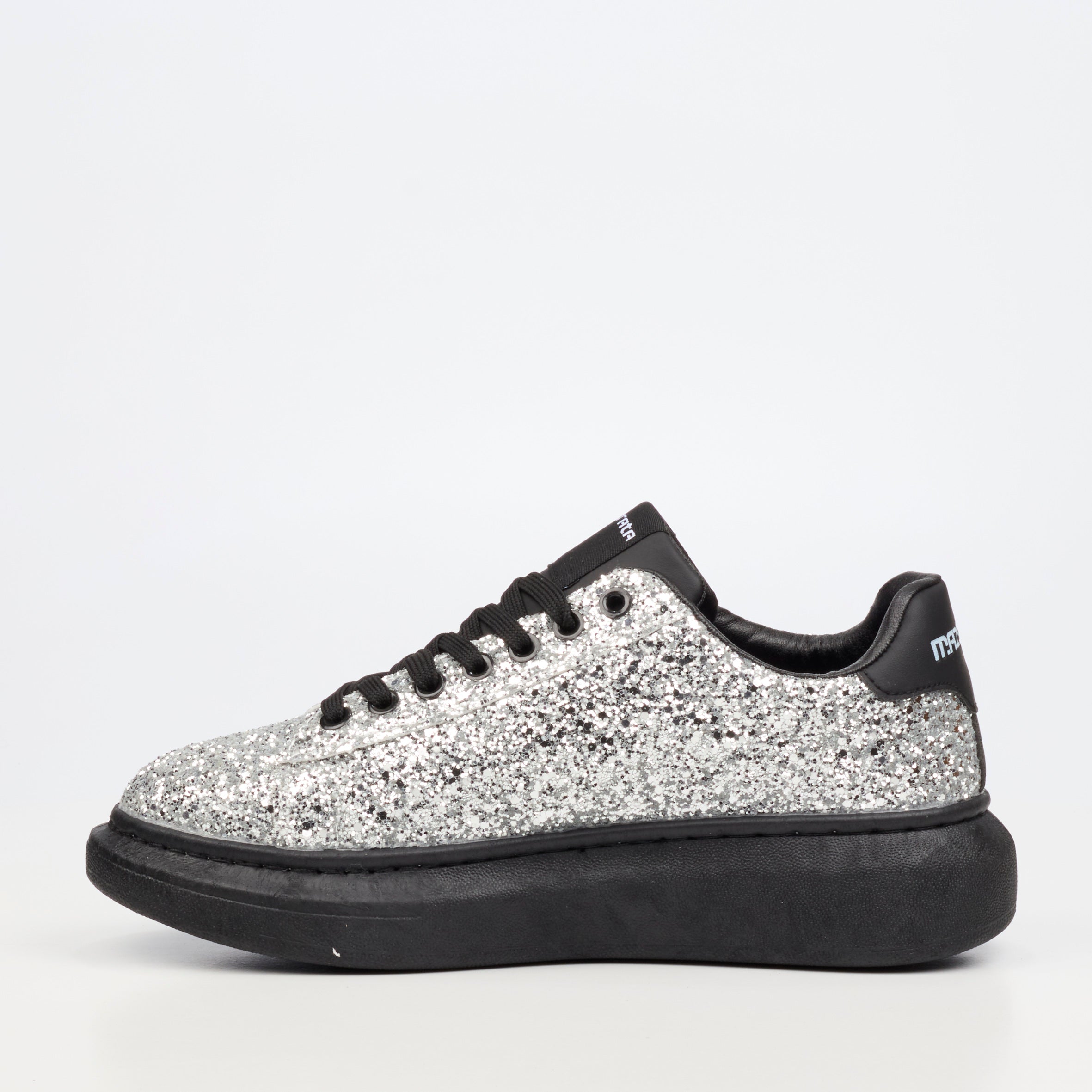 Mazerata Kelvis 2 Rhinestone Sneaker - Silver footwear Mazerata