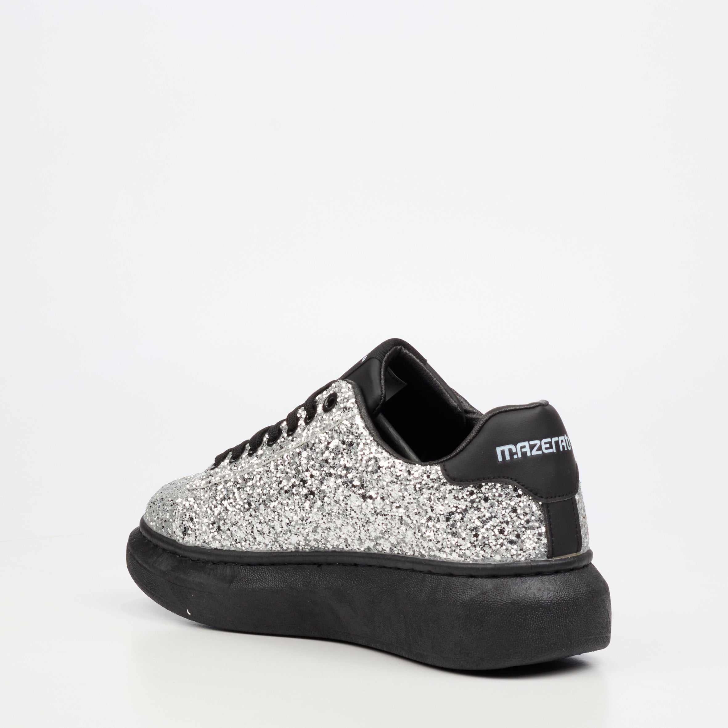 Mazerata Kelvis 2 Rhinestone Sneaker - Silver footwear Mazerata